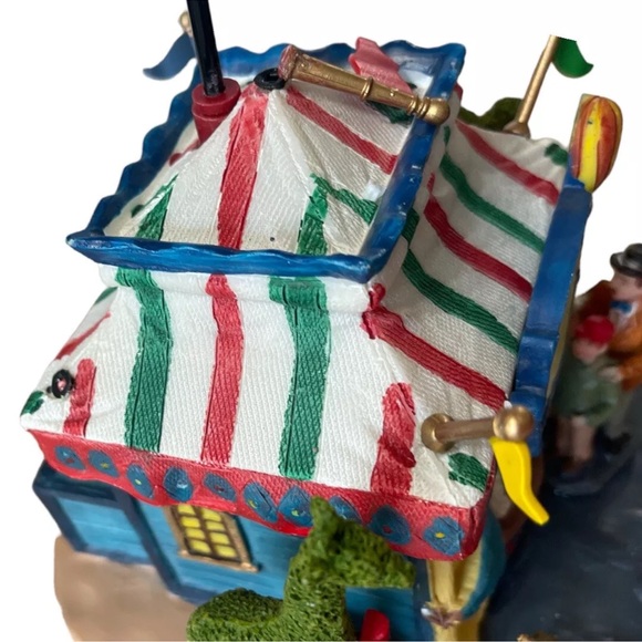 Lemax Carole Towne Balloon Rides Santa Christmas Village Animated Power Cord IOB - Picture 6 of 10